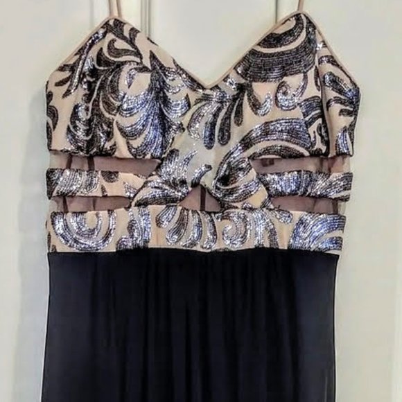 Blondie Nites Dresses & Skirts - Black & Flesh Evening Formal